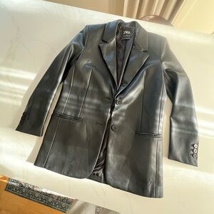 Zara Women’s XS Black Leather Jacket